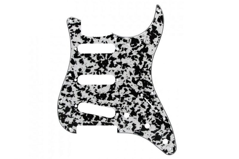 BLACK AGATE STRATOCASTER PICKGUARD SSS 4 PLY