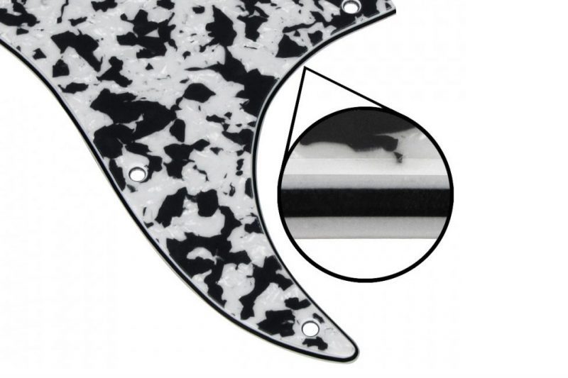 BLACK AGATE STRATOCASTER PICKGUARD SSS 4 PLY