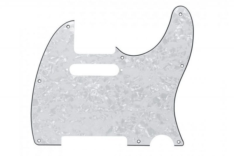 PICKGUARD TELECASTER BLANCO PERLADO