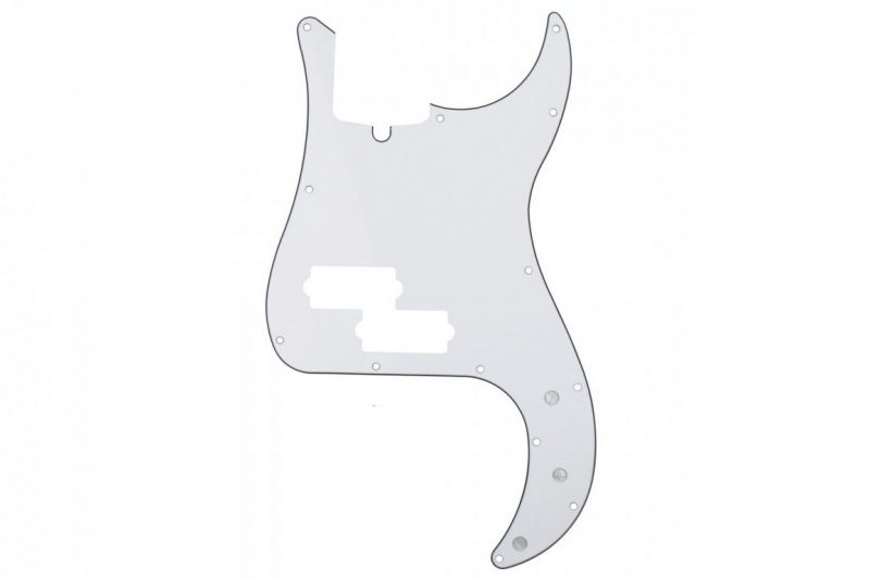 WHITE 3PLY PRECISION BASS PICKGUARD