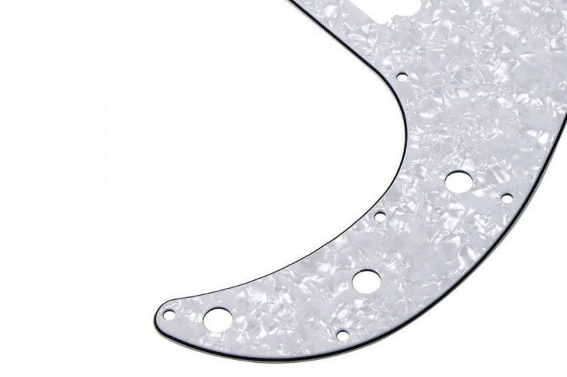 WHITE PEARL 4PLY PRECISION BASS PICKGUARD