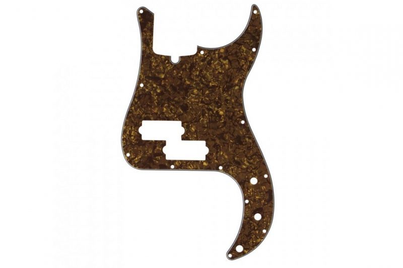 BROWN GOLD PEARL 4PLY PRECISION BASS PICKGUARD