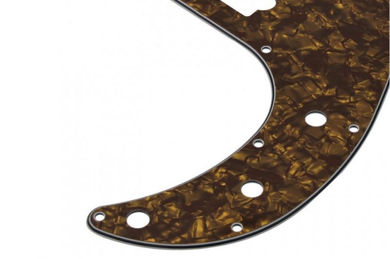 BROWN GOLD PEARL 4PLY PRECISION BASS PICKGUARD