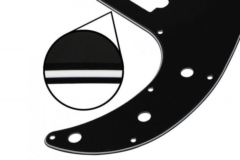 BLACK 3PLY PRECISION BASS PICKGUARD