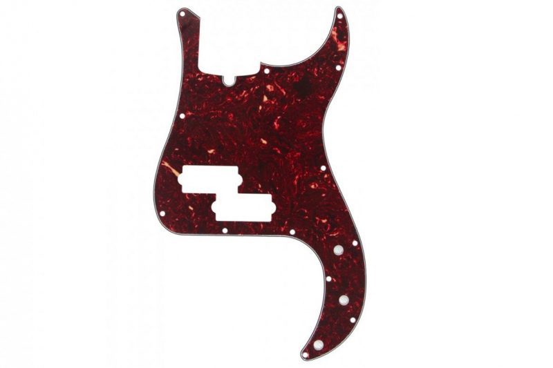 RED TORTOISE 4PLY PRECISION BASS PICKGUARD