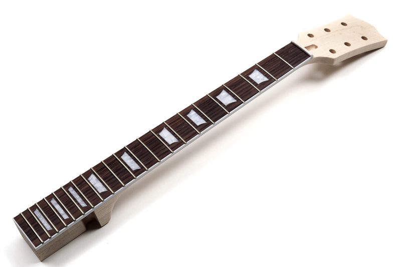GIBSON HEADSTOCK MAPLE & ROSEWOOD TRAPEZIUMS SET-IN LES PAUL NECK