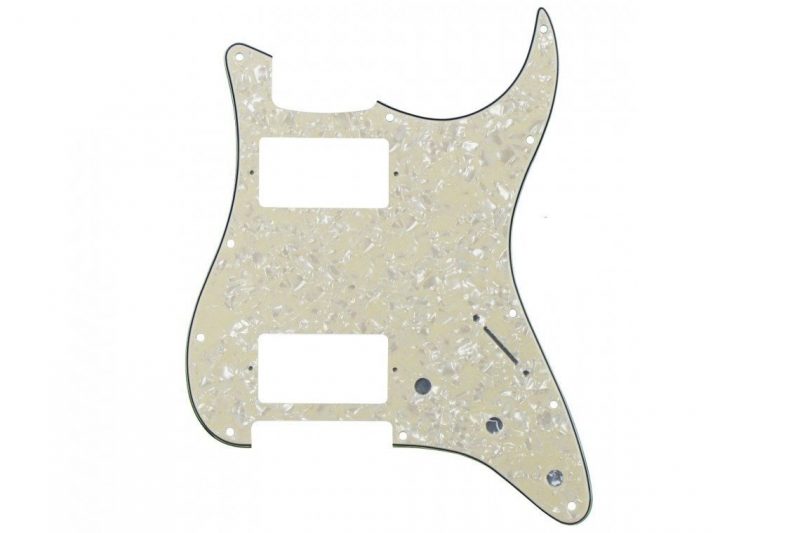 AGED WHITE PEARL STRATOCASTER PICKGUARD HH