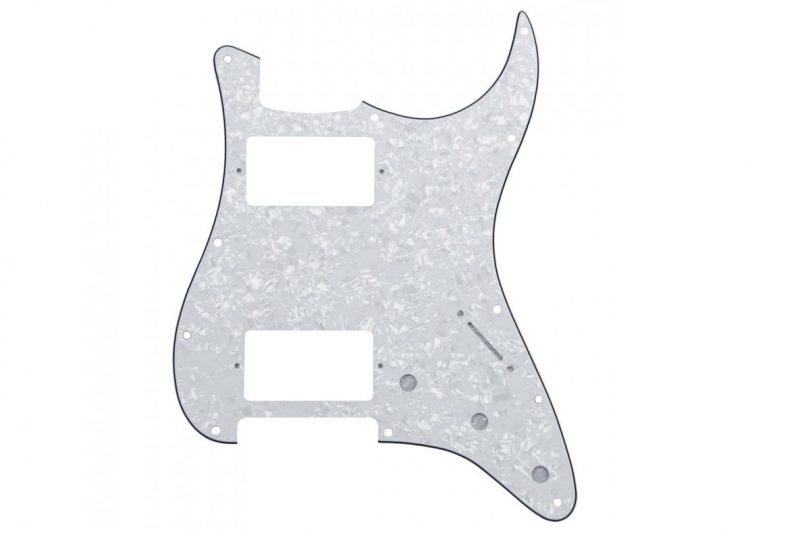 PICKGUARD STRATOCASTER HH BLANCO PERLADO