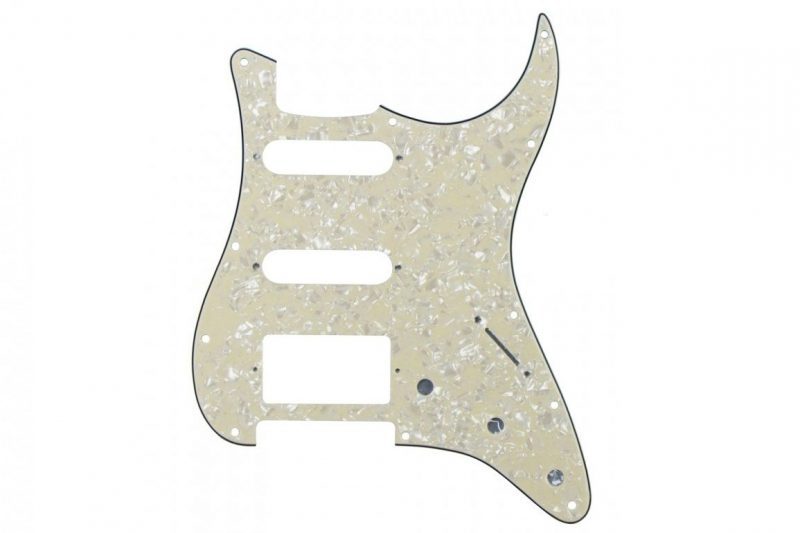 PICKGUARD STRATOCASTER HSS BLANCO ENVEJECIDO PERLADO