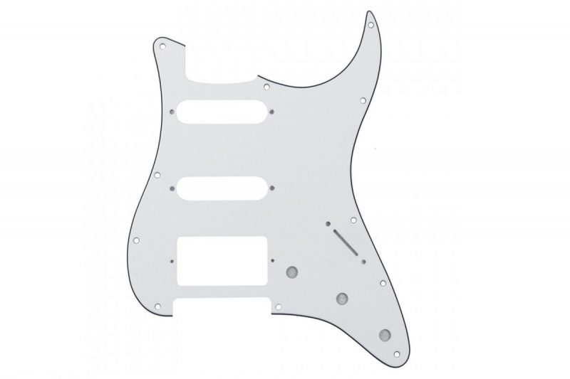 PICKGUARD STRATOCASTER HSS BLANCO 3 CAPAS