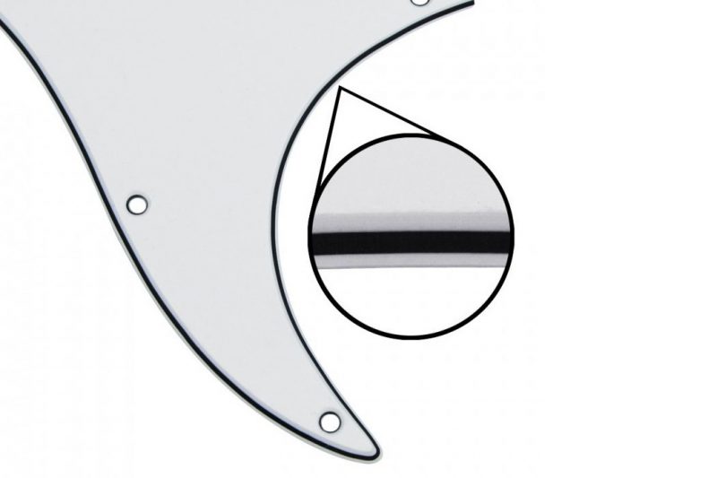 PICKGUARD STRATOCASTER HSS BLANCO 3 CAPAS