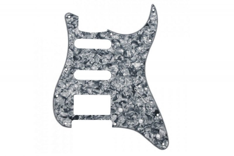 GREY PEARL STRATOCASTER PICKGUARD HSS