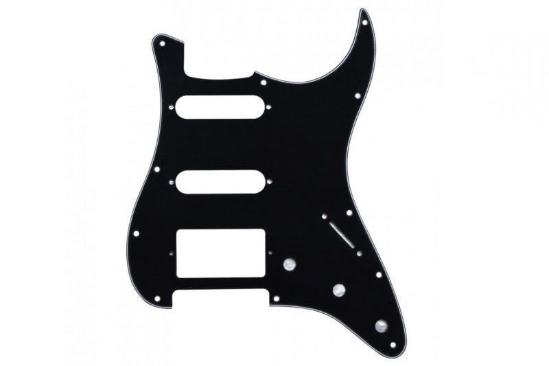 PICKGUARD STRATOCASTER HSS NEGRO 3 CAPAS