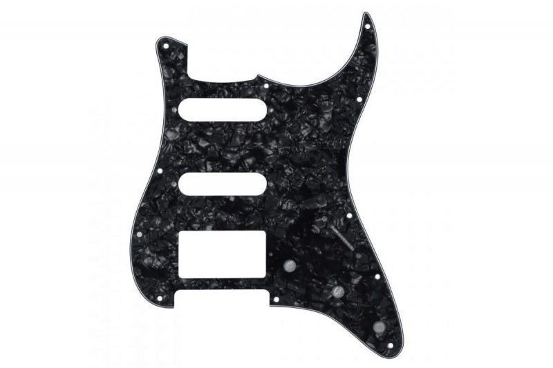 BLACK PEARL STRATOCASTER PICKGUARD HSS