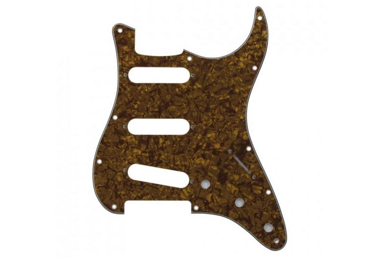 PICKGUARD STRATOCASTER SSS DORADO MARRON PERLADO