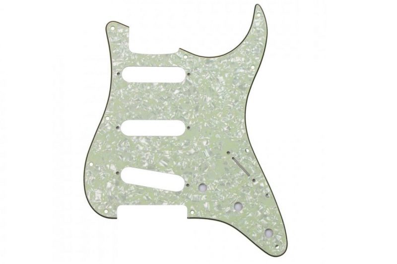 MINT GREEN PEARL STRATOCASTER PICKGUARD SSS