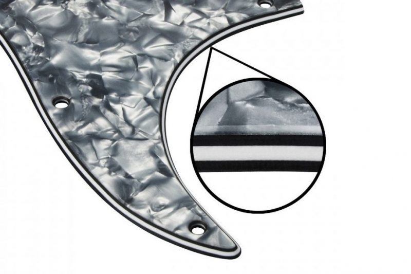 GREY PEARL STRATOCASTER PICKGUARD HSS