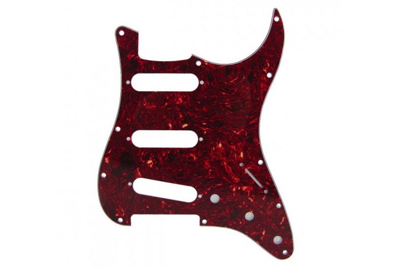 PICKGUARD STRATOCASTER SSS ROJO TORTOISE