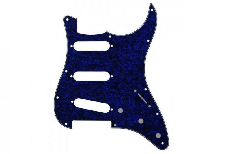 BLUE PEARL STRATOCASTER PICKGUARD SSS