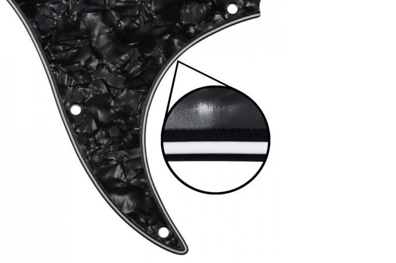 PICKGUARD STRATOCASTER SSS NEGRO PERLADO