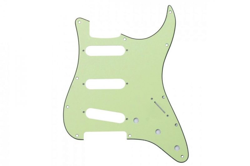 PICKGUARD STRATOCASTER SSS VERDE MENTA 3 CAPAS
