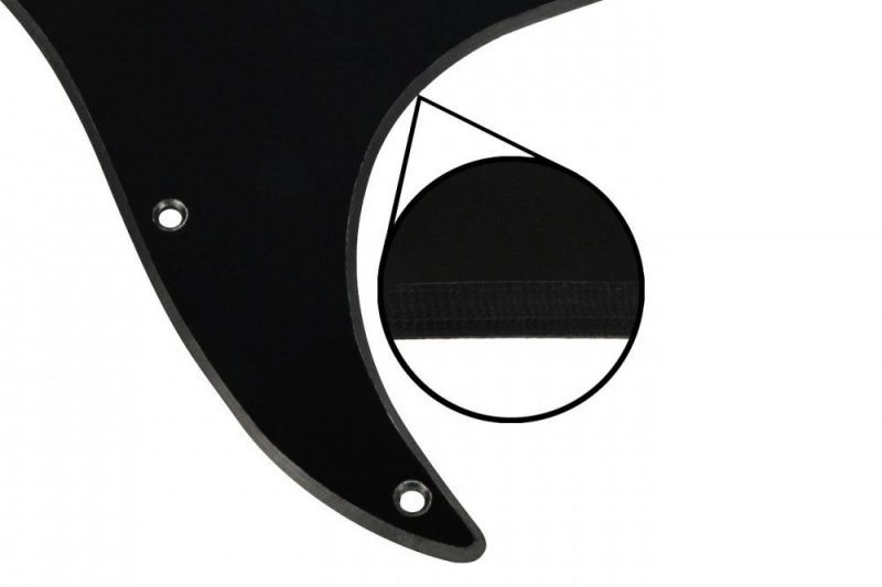 PICKGUARD STRATOCASTER HH NEGRO 1 CAPA