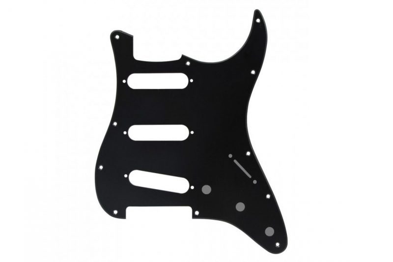 MATT BLACK 1PLY STRATOCASTER PICKGUARD SSS