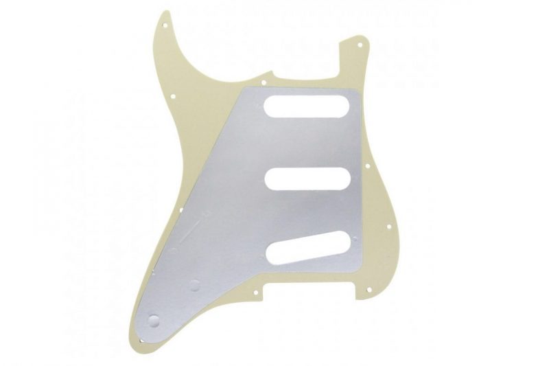AGED WHITE PEARL STRATOCASTER PICKGUARD SSS