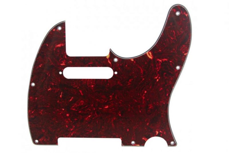 RED TORTOISE TELECASTER PICKGUARD