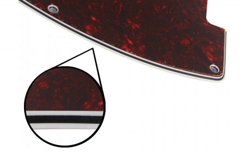 RED TORTOISE TELECASTER PICKGUARD