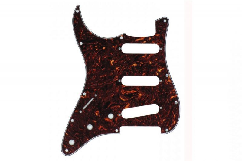 PICKGUARD STRATOCASTER SSS ZURDO MARRÓN TORTOISE