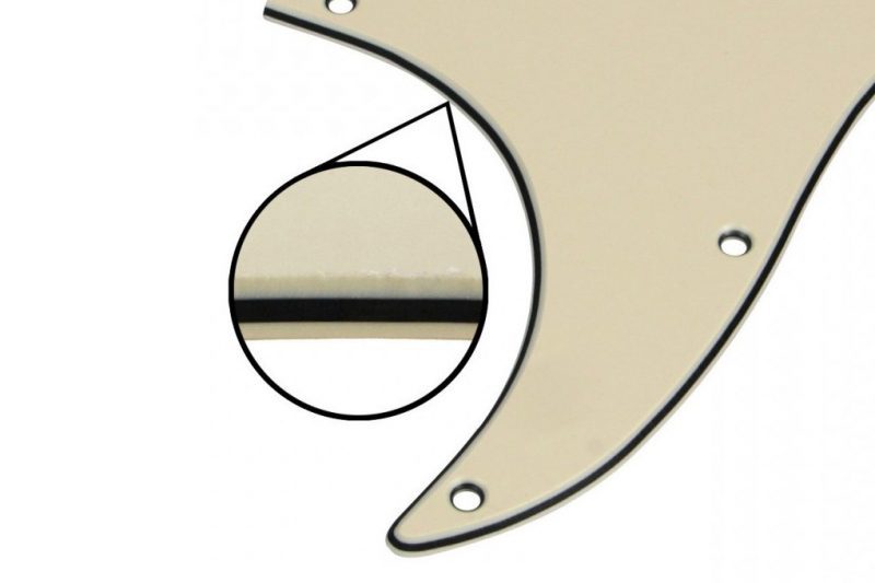 PICKGUARD STRATOCASTER SSS ZURDO CREMA 3 CAPAS