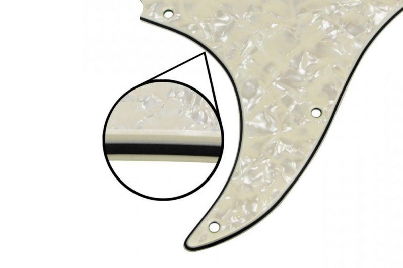 PICKGUARD STRATOCASTER SSS ZURDO BLANCO ENVEJECIDO PERLADO