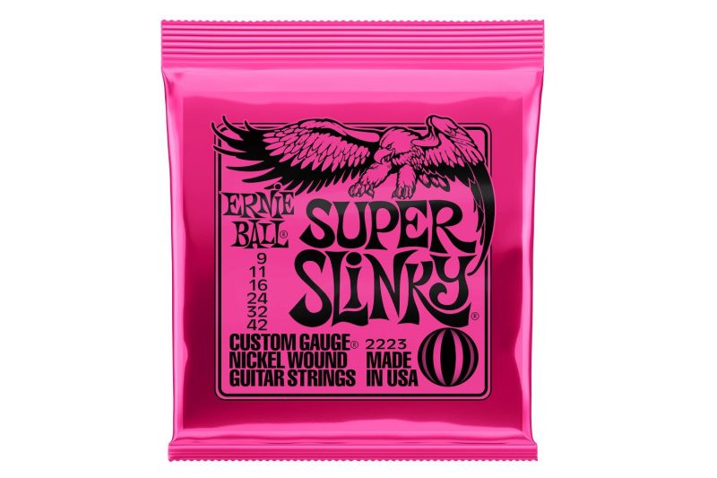 SET DE CUERDAS ERNIE BALL SUPER SLINKY NICKEL 2223