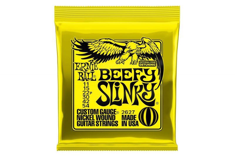 SET DE CUERDAS ERNIE BALL BEEFY SLINKY NICKEL 2627