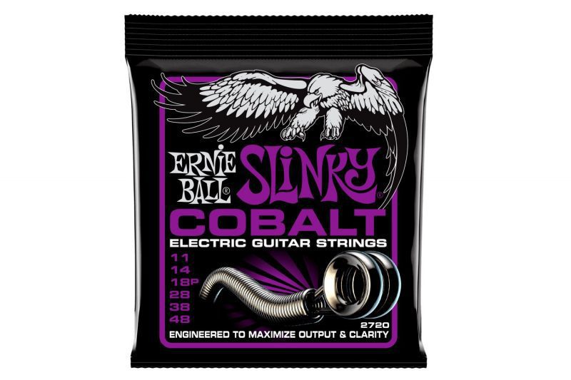 ERNIE BALL POWER SLINKY COBALT GUITAR STRINGS 2720