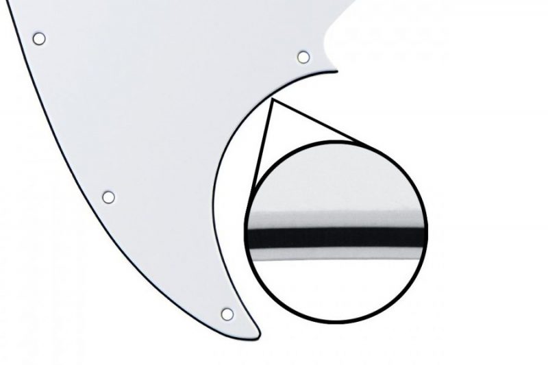 PICKGUARD JAZZ BASS BLANCO 3PLY