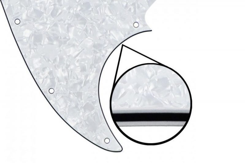 PICKGUARD JAZZ BASS BLANCO PERLADO