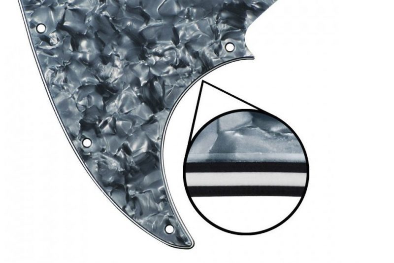 GREY PEARL 4PLY JAZZ BASS PICKGUARD