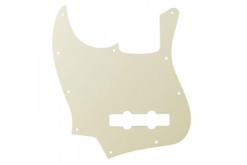 AGED WHITE PEARL 4PLY JAZZ BASS PICKGUARD