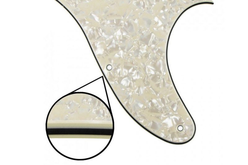 AGED WHITE PEARL TELECASTER HUMBUCKER PICKGUARD
