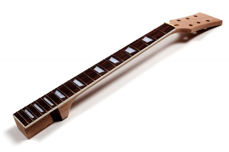 MASTIL LES PAUL DE CAOBA Y ÉBANO TRAPECIOS ENCOLADO