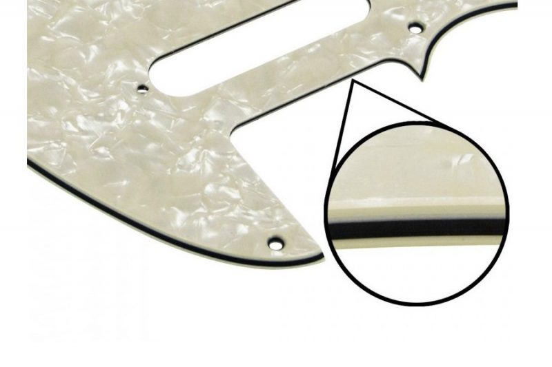 PICKGUARD TELECASTER ZURDO BLANCO ENVEJECIDO PERLADO