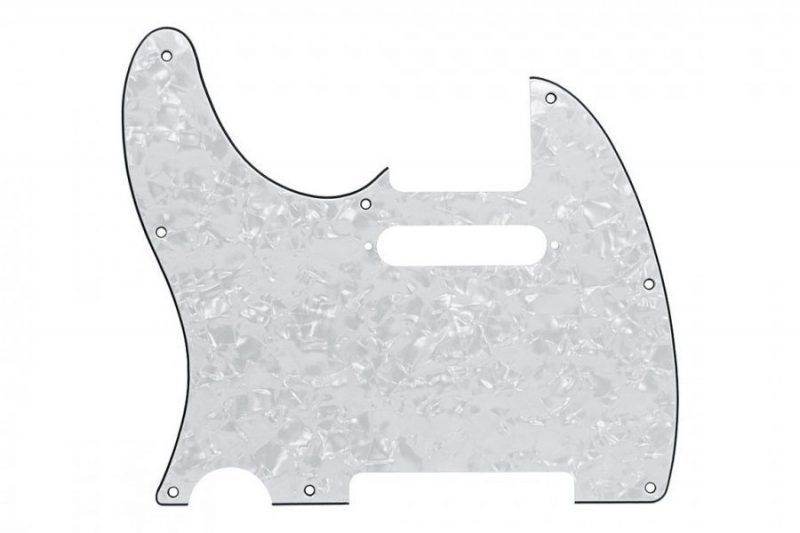 PICKGUARD TELECASTER ZURDO BLANCO PERLADO