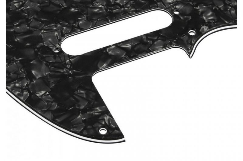 PICKGUARD TELECASTER ZURDO NEGRO PERLADO