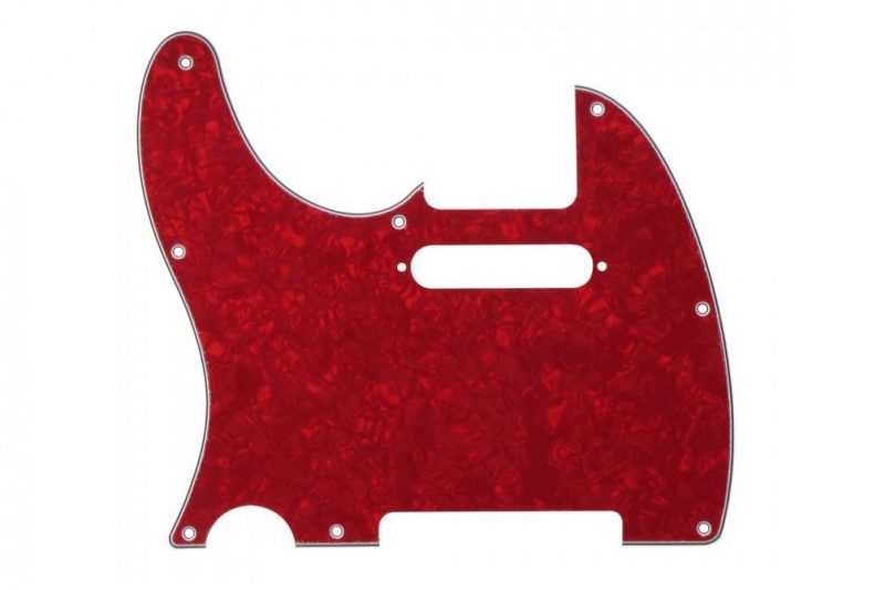 PICKGUARD TELECASTER ZURDO ROJO PERLADO