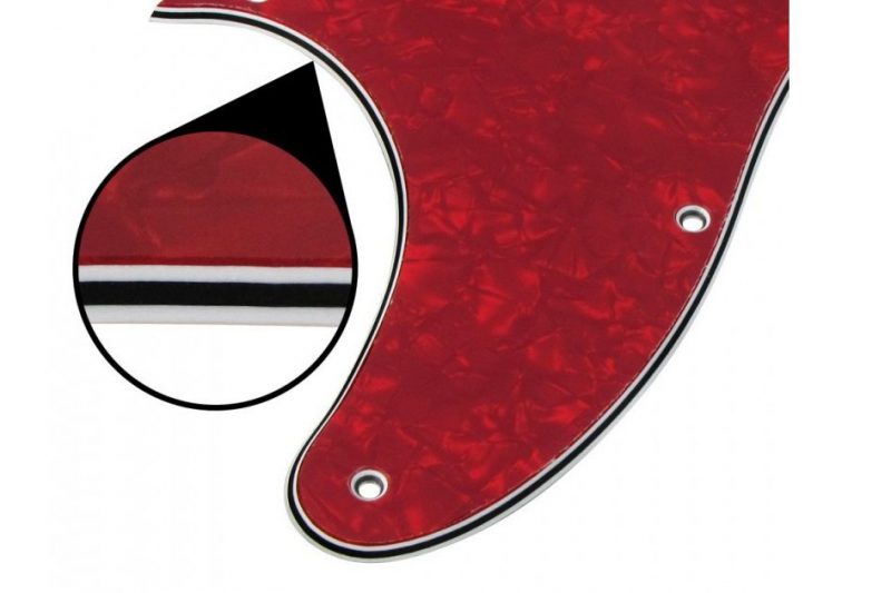 PICKGUARD TELECASTER ZURDO ROJO PERLADO