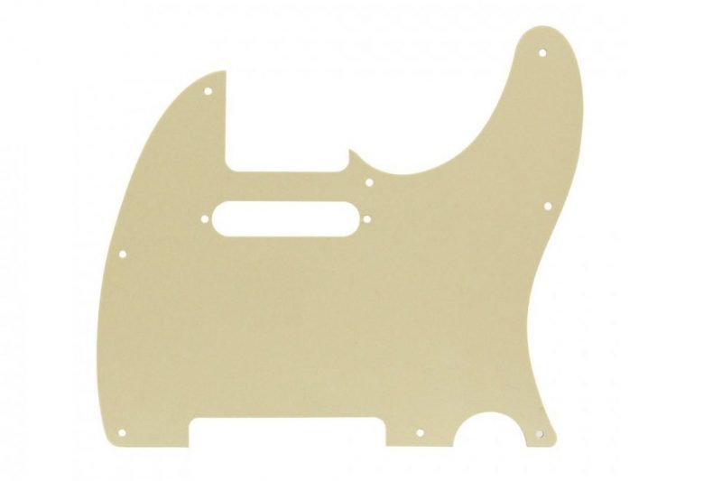 PICKGUARD TELECASTER ZURDO BLANCO ENVEJECIDO PERLADO