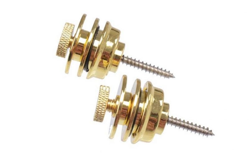 GOLD LOCK STRAP BUTTONS