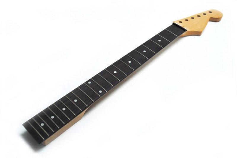CLEAR GLOSS MAPLE & ROSEWOOD 22 FRETS STRATOCASTER NECK